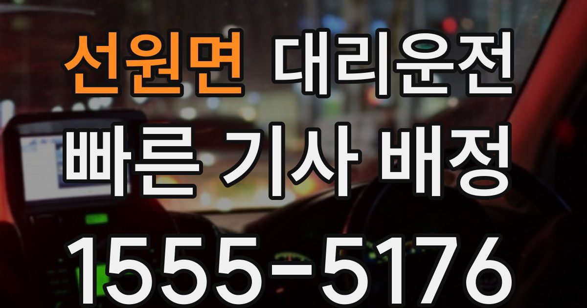 일일대리기사