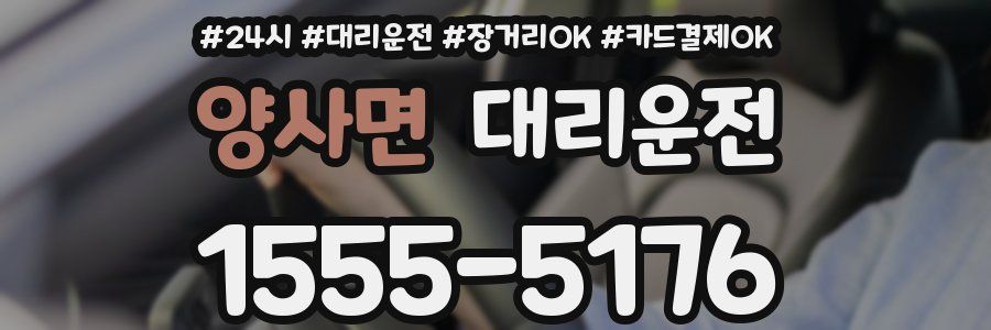 양사면 대리운전