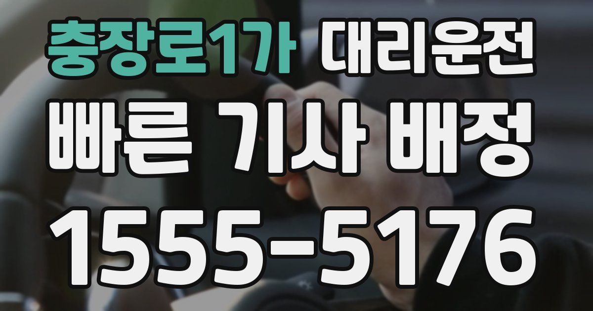 일일대리기사