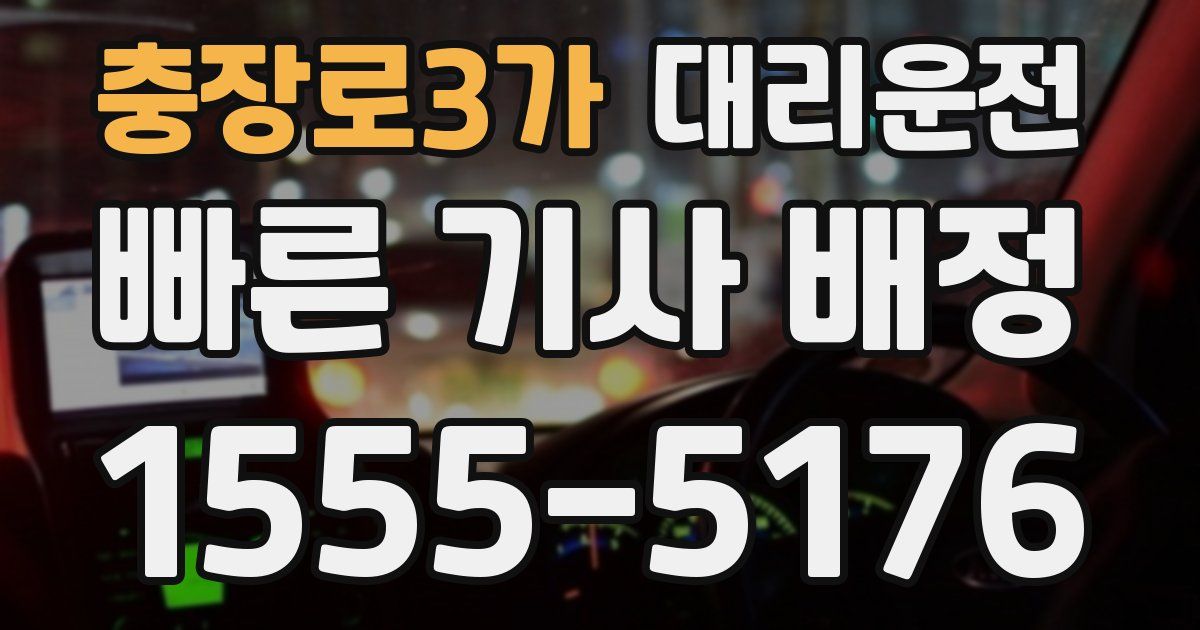 일일대리기사