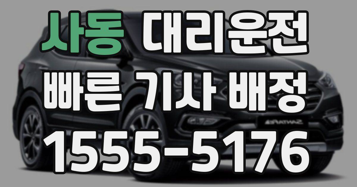 일일대리기사