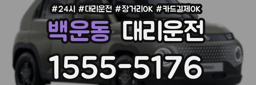 백운동 대리운전