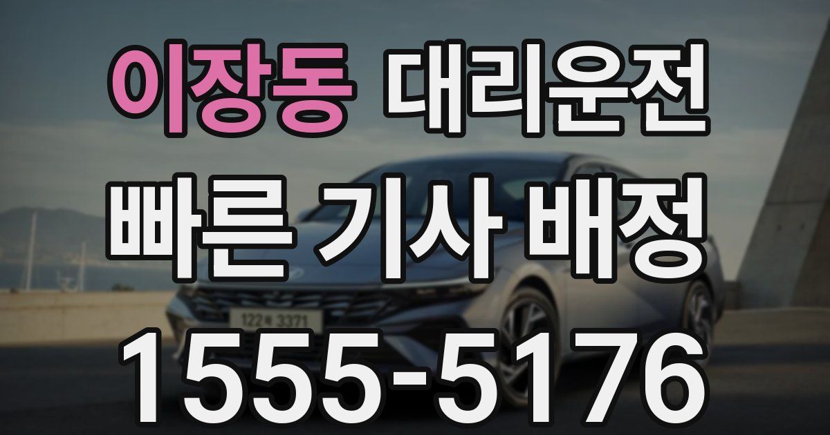 일일대리기사