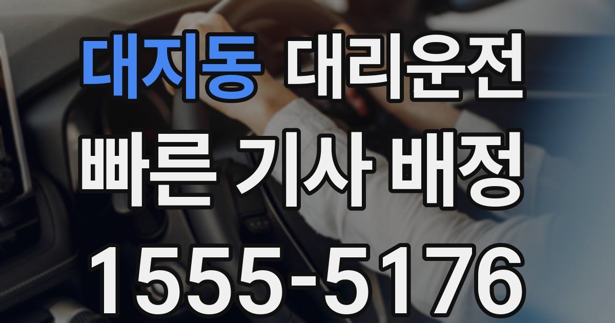 일일대리기사