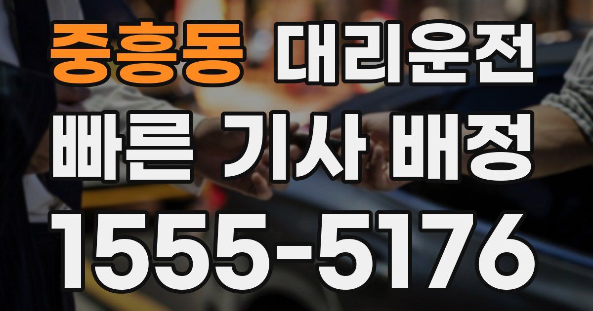 일일대리기사