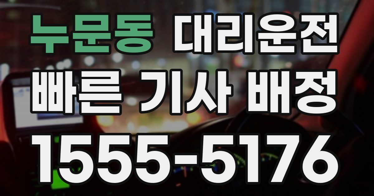 일일대리기사