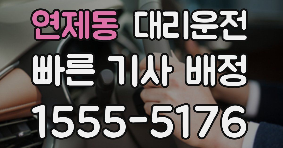 일일대리기사