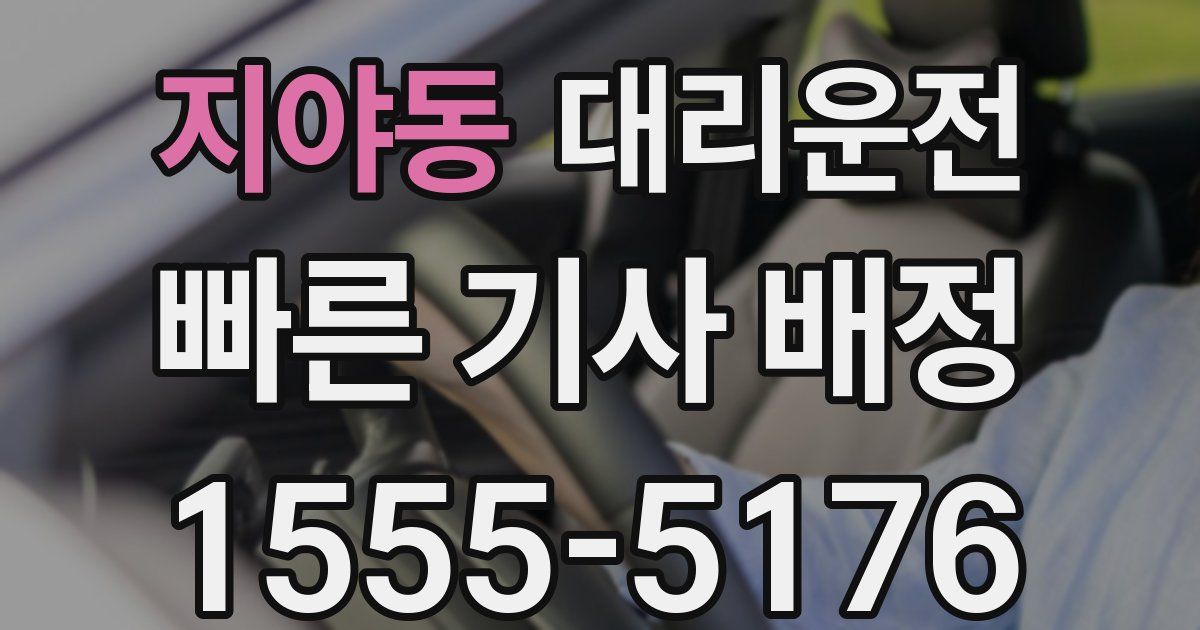 일일대리기사