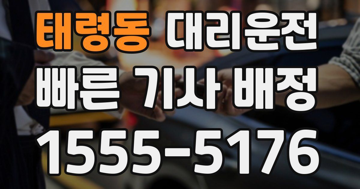 일일대리기사
