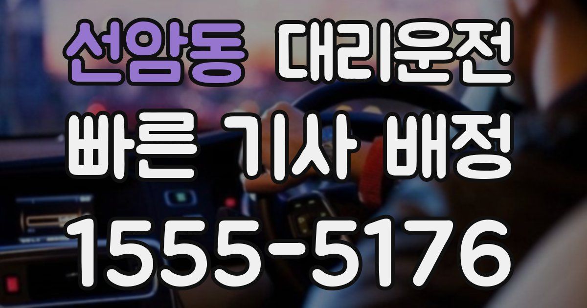 일일대리기사
