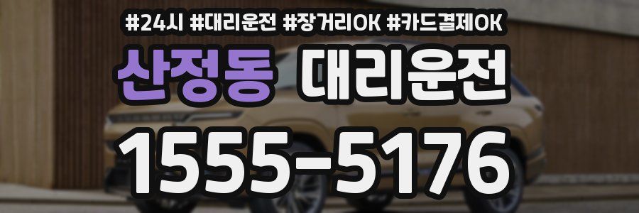 산정동 대리운전