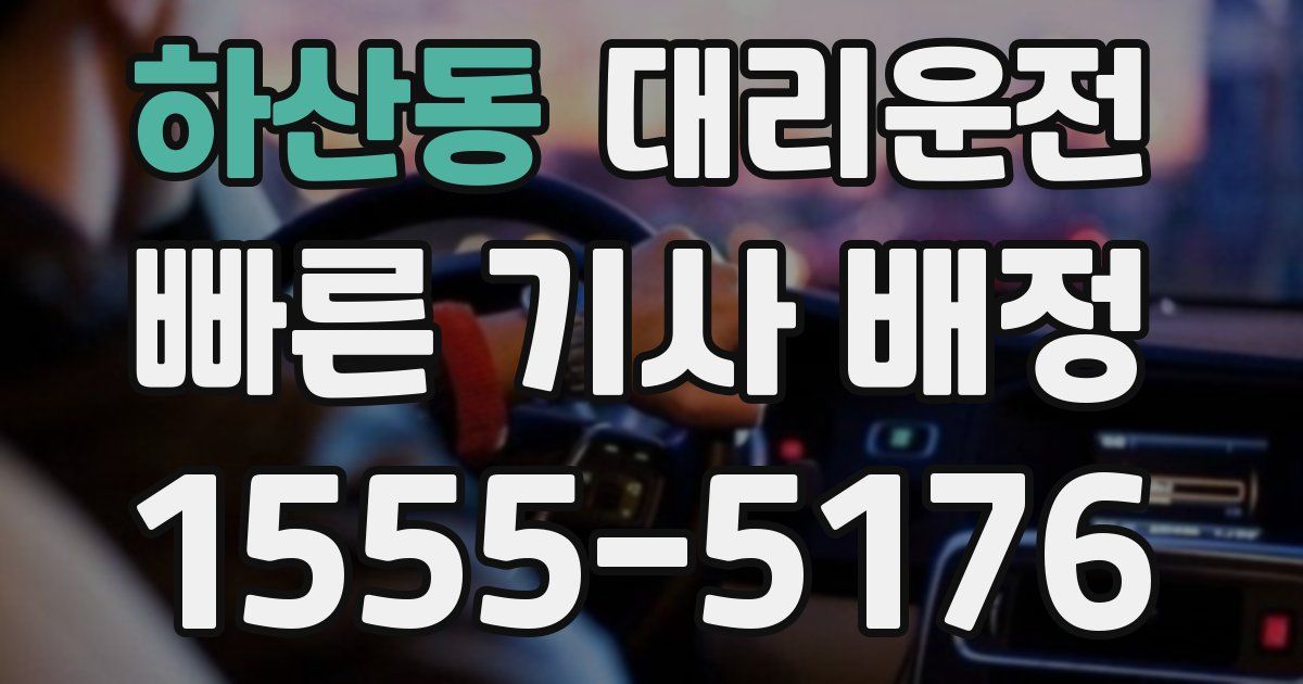 일일대리기사