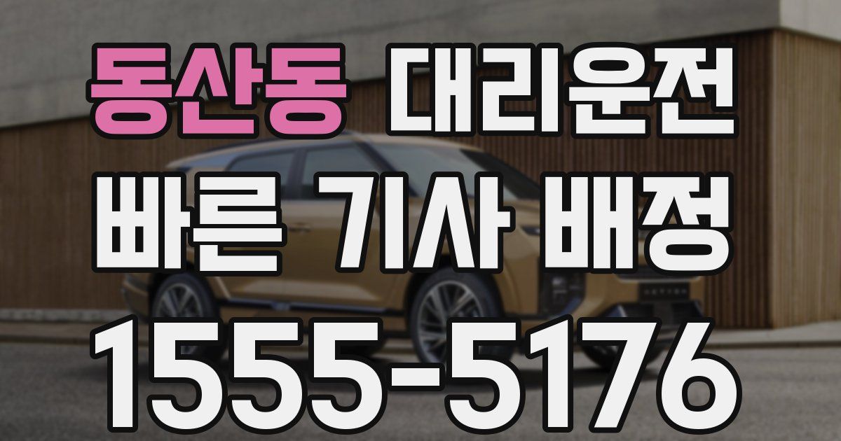일일대리기사