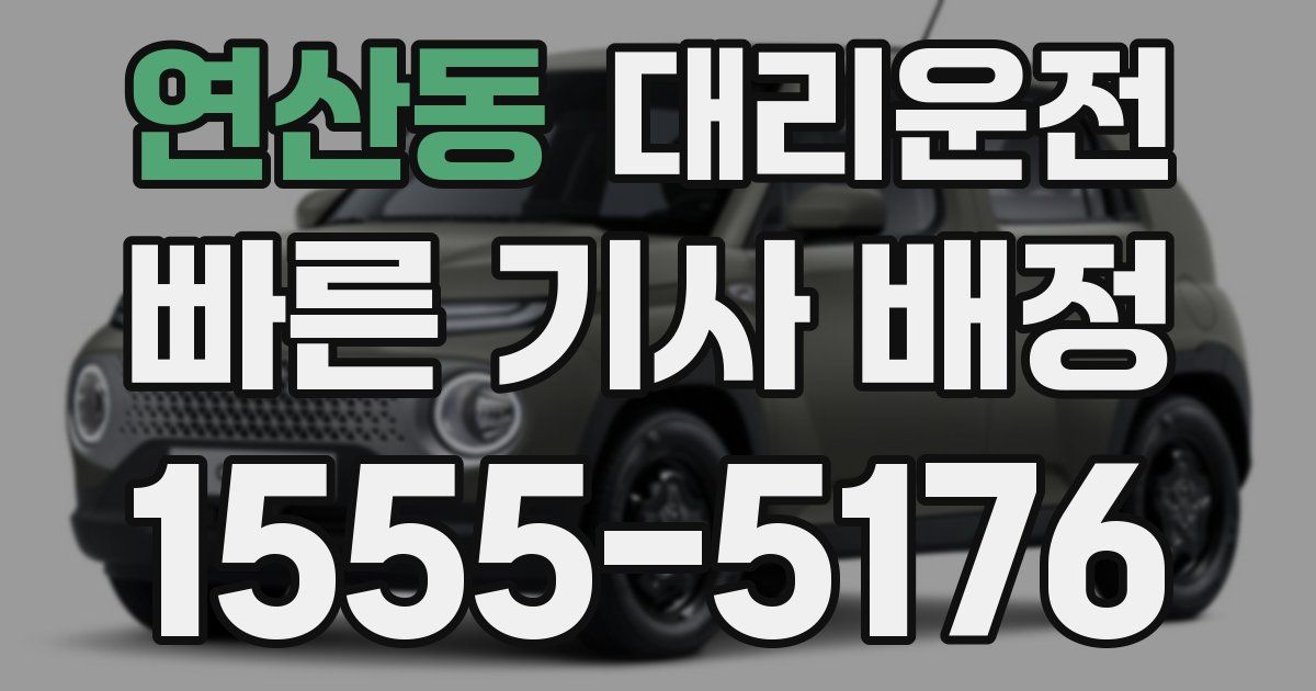 일일대리기사