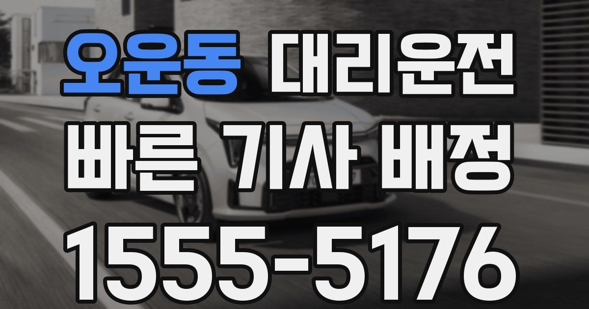 일일대리기사