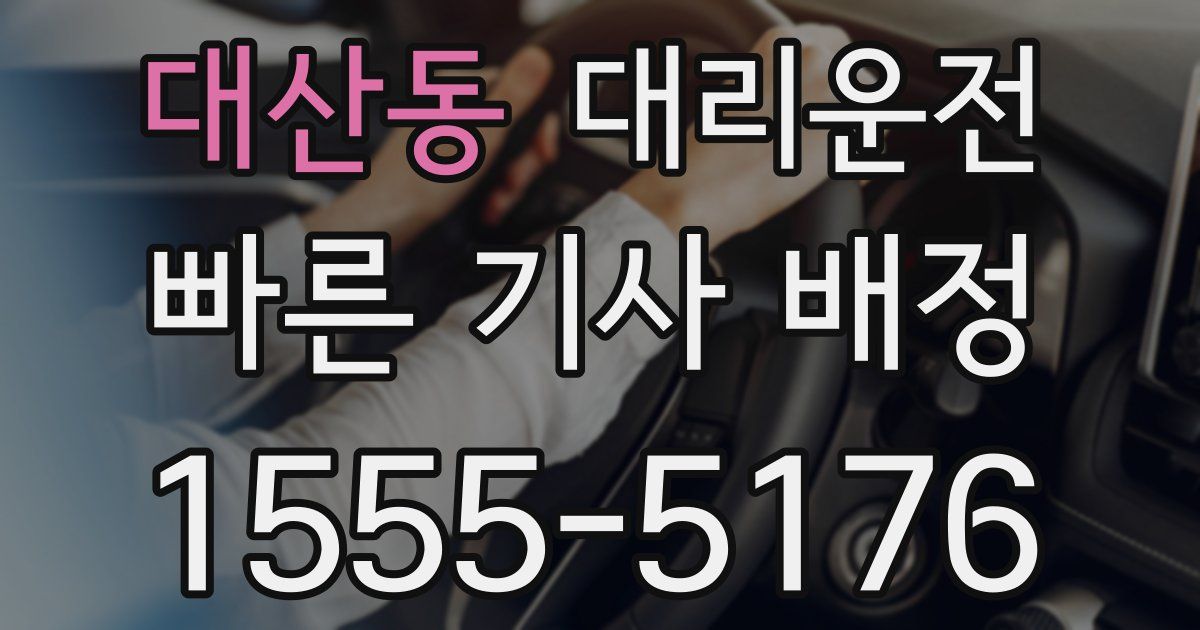 일일대리기사