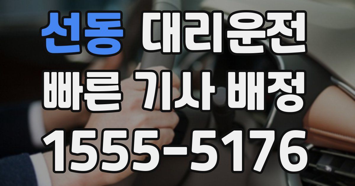 일일대리기사