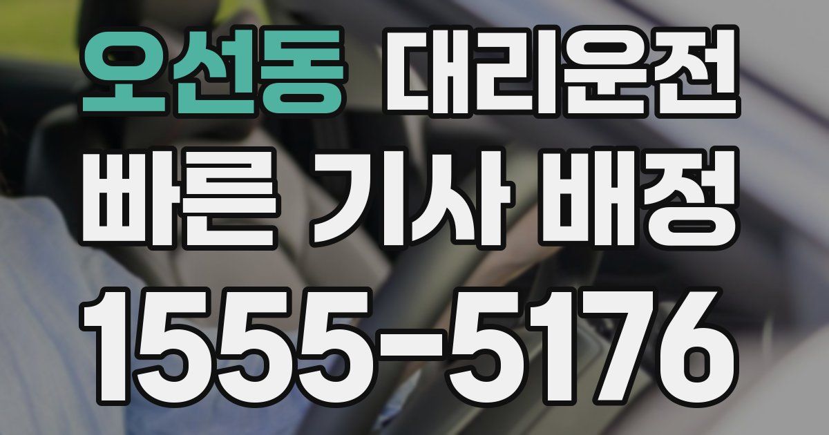 일일대리기사