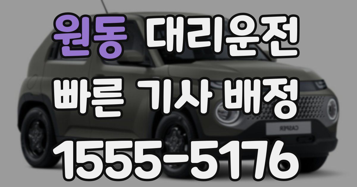 일일대리기사