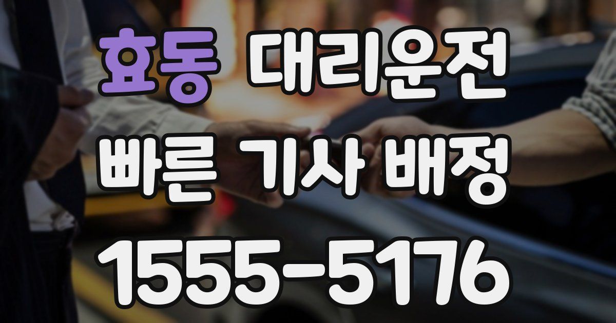 일일대리기사