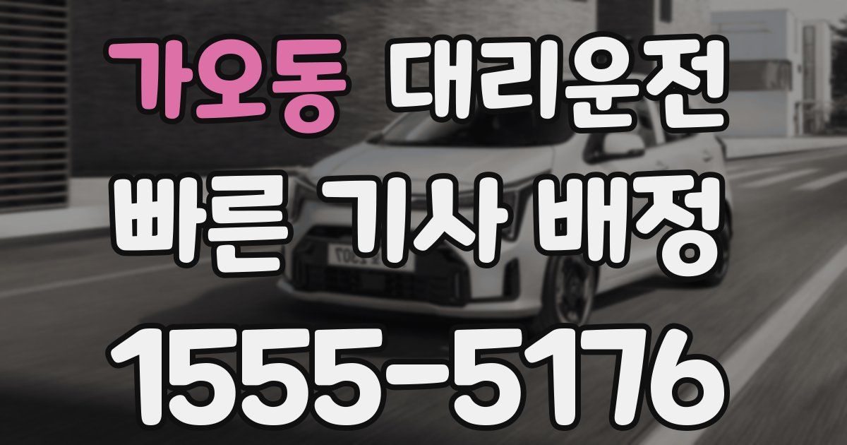 일일대리기사