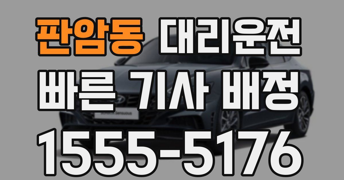 일일대리기사