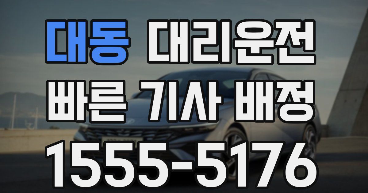 일일대리기사