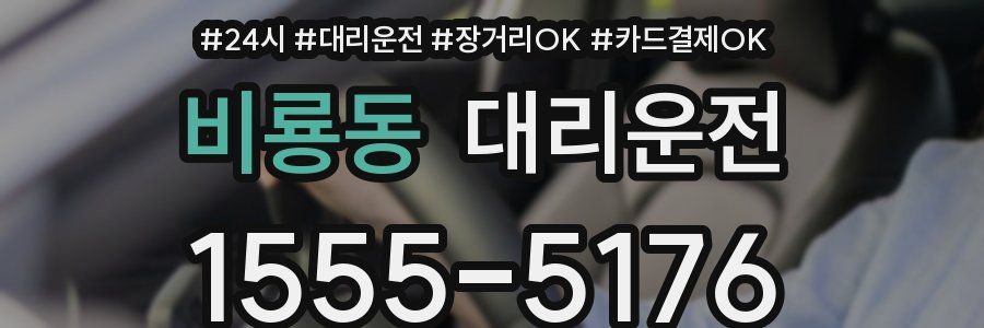 비룡동 대리운전