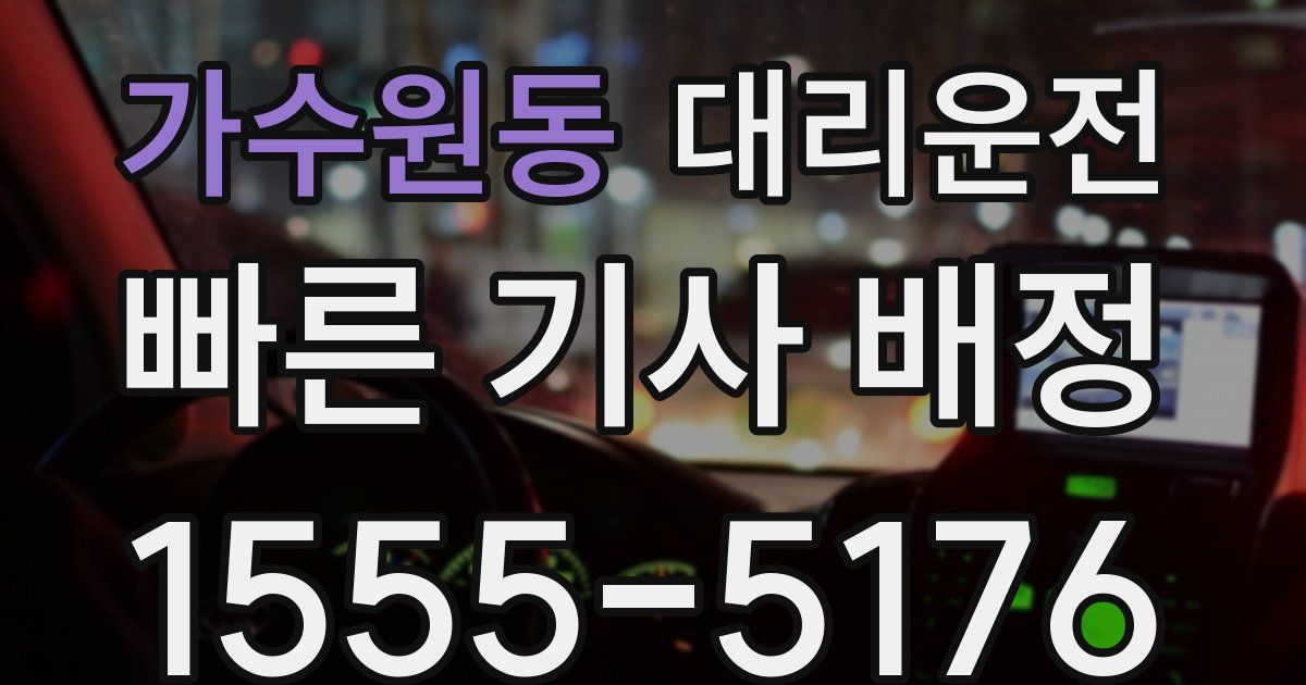 일일대리기사