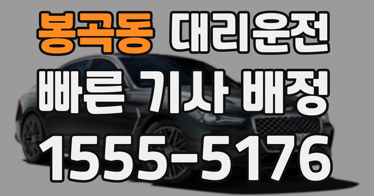 일일대리기사