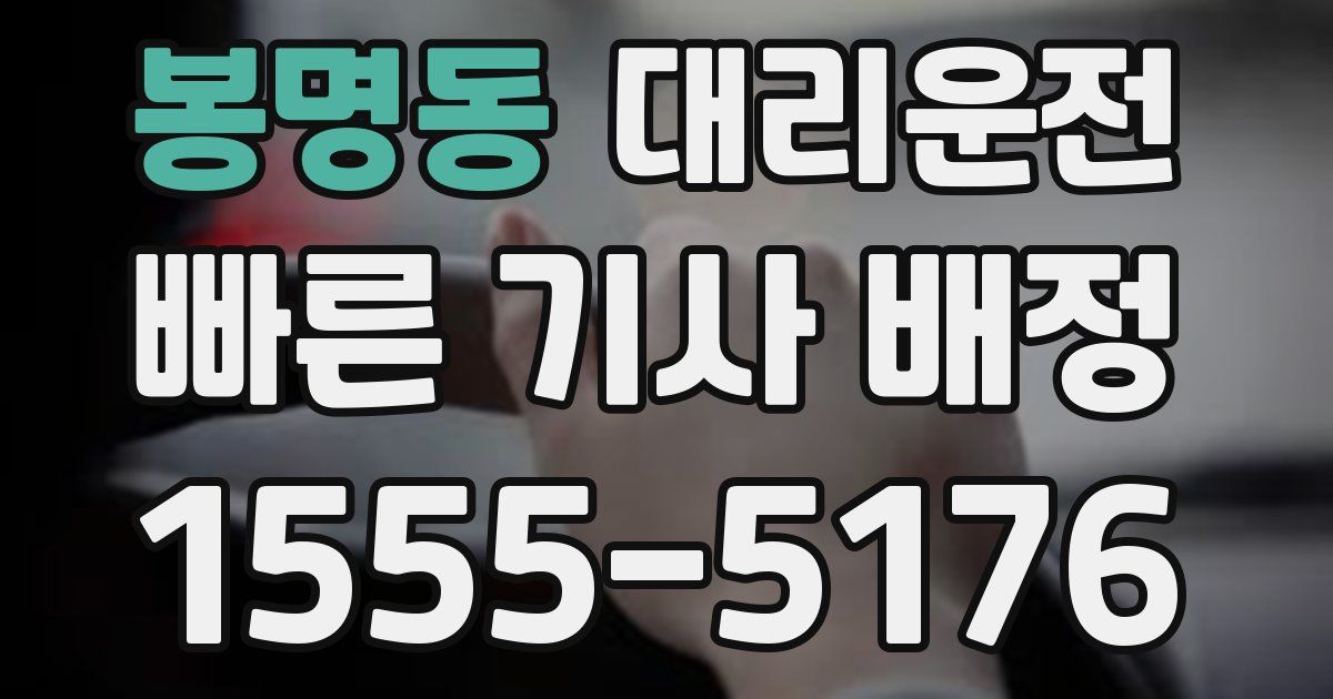 일일대리기사