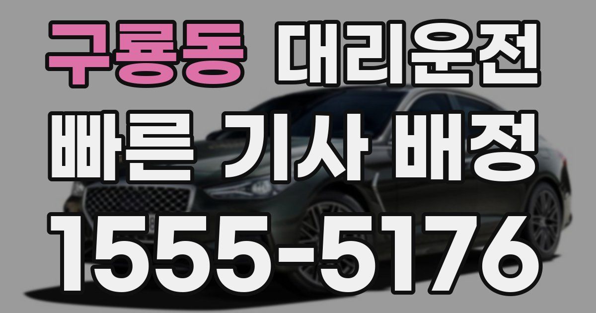 일일대리기사