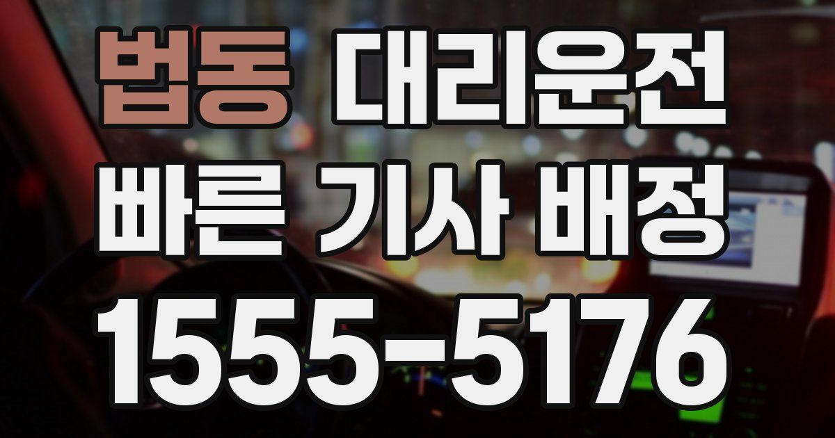 일일대리기사