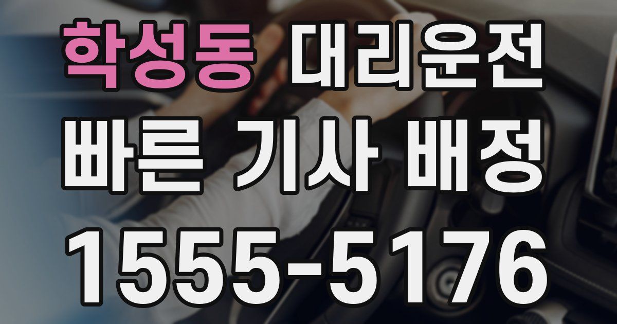 일일대리기사