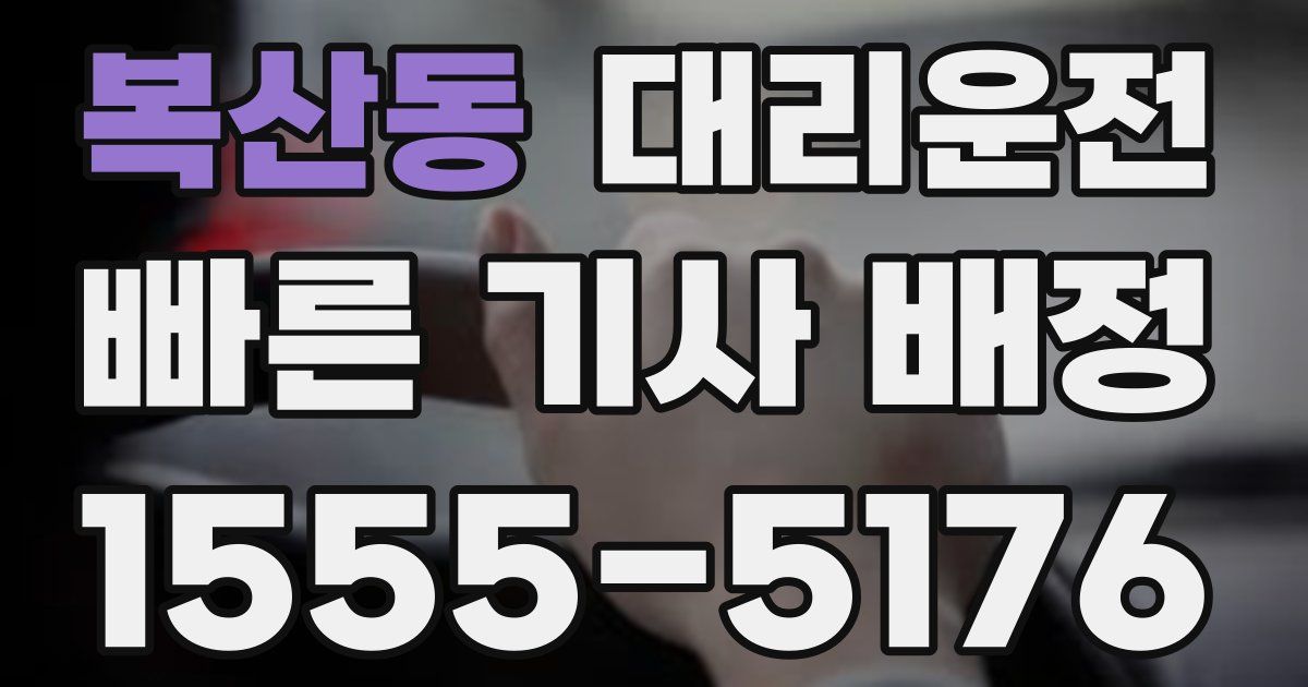 일일대리기사