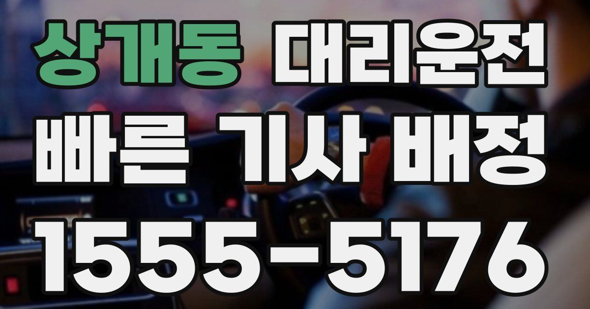 일일대리기사