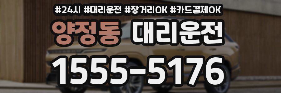양정동 대리운전