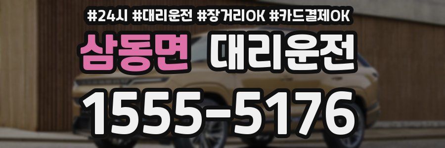 삼동면 대리운전