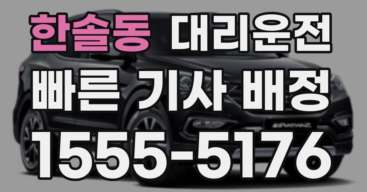 일일대리기사