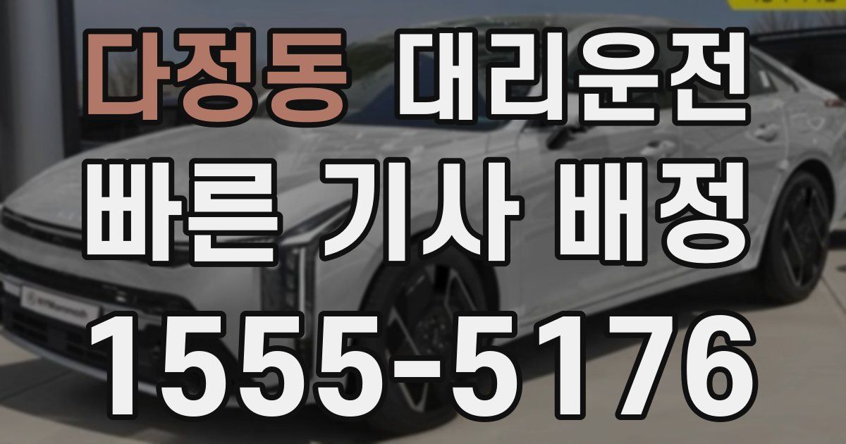 일일대리기사