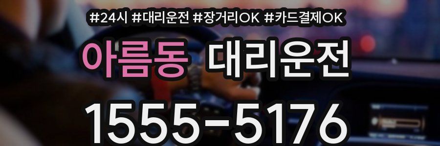 아름동 대리운전