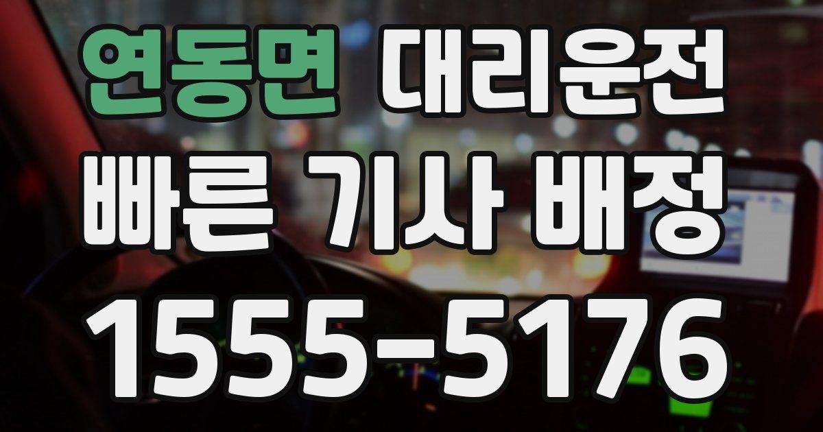 일일대리기사