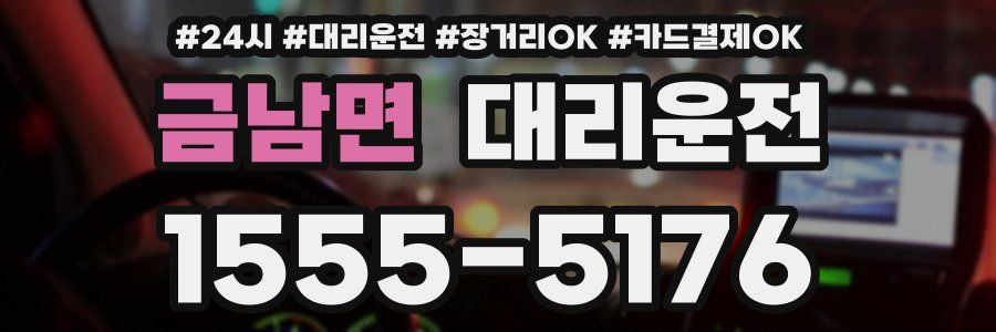 금남면 대리운전