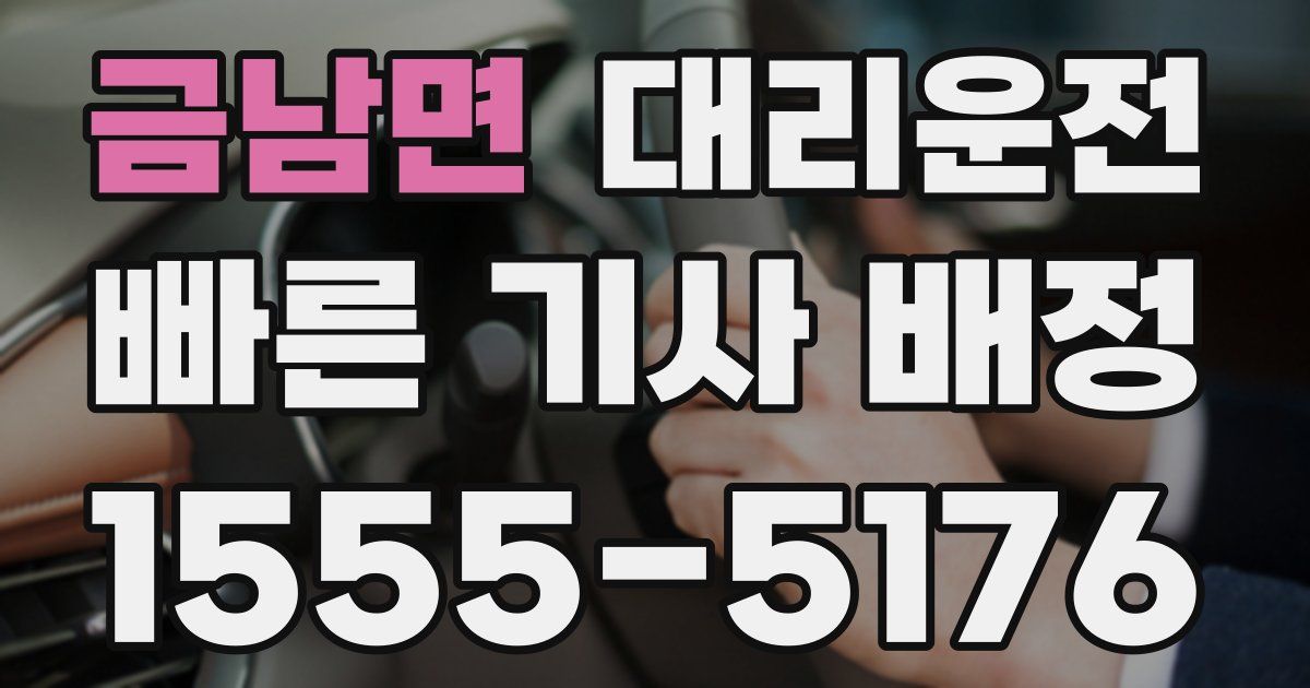 일일대리기사