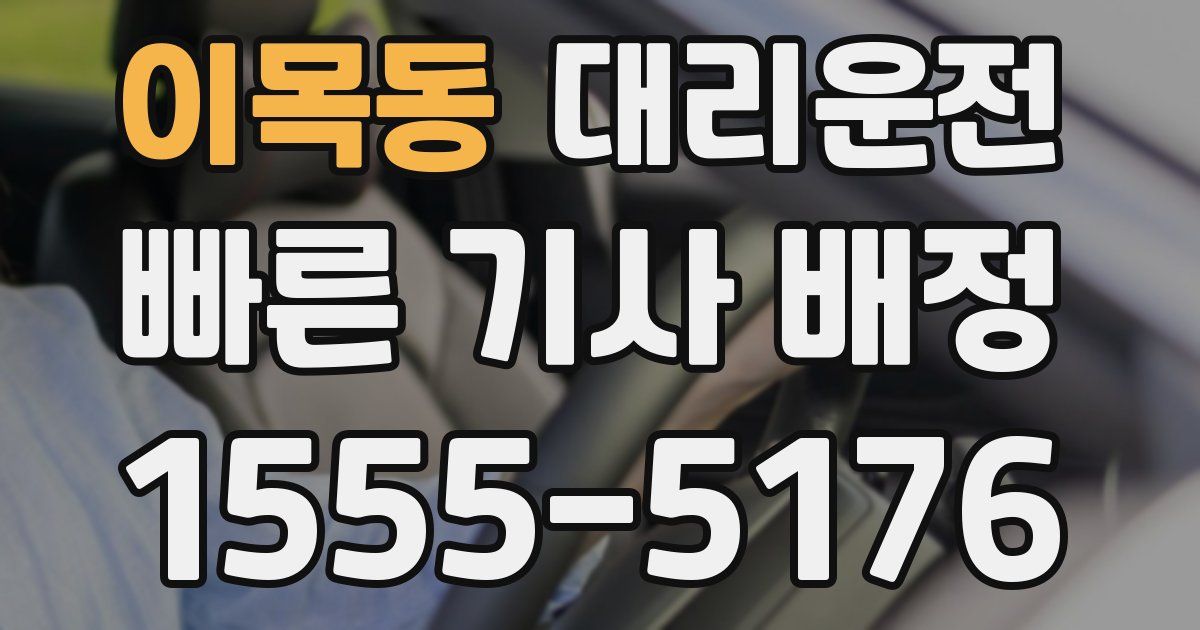 일일대리기사