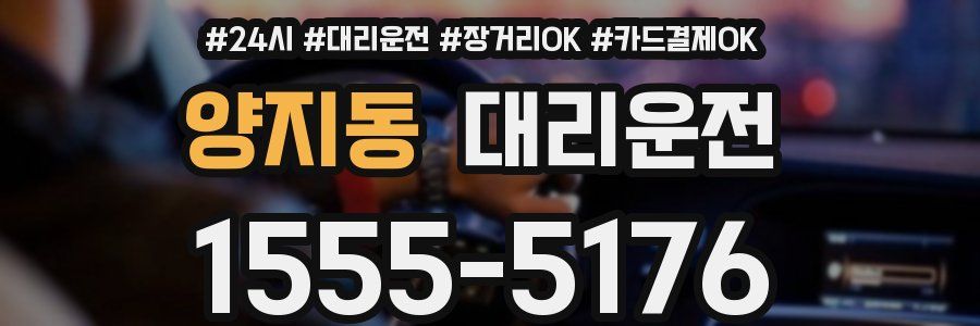 양지동 대리운전