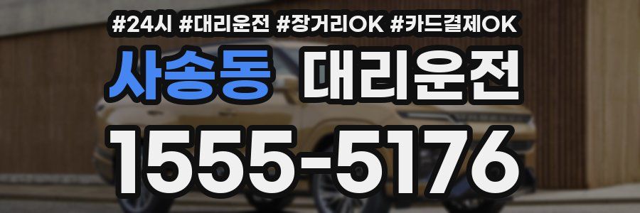 사송동 대리운전