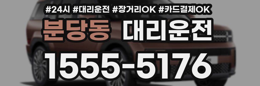 분당동 대리운전