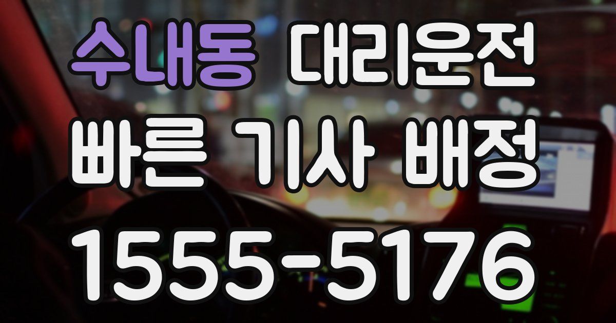 일일대리기사