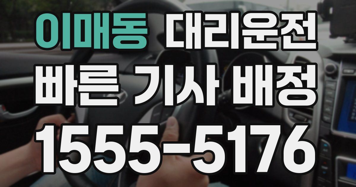 일일대리기사